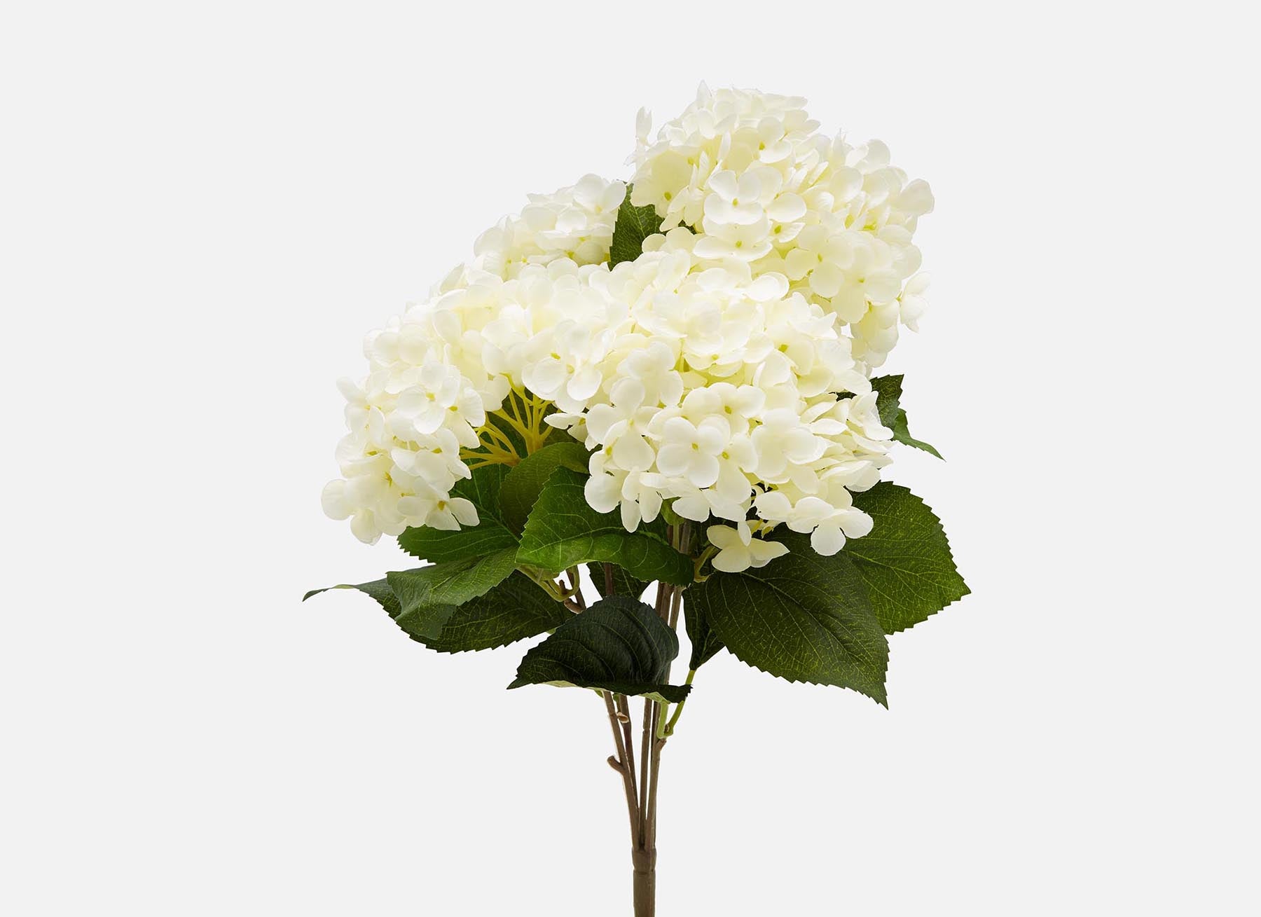 HYDRANGEA - artificial flower 44 cm - White