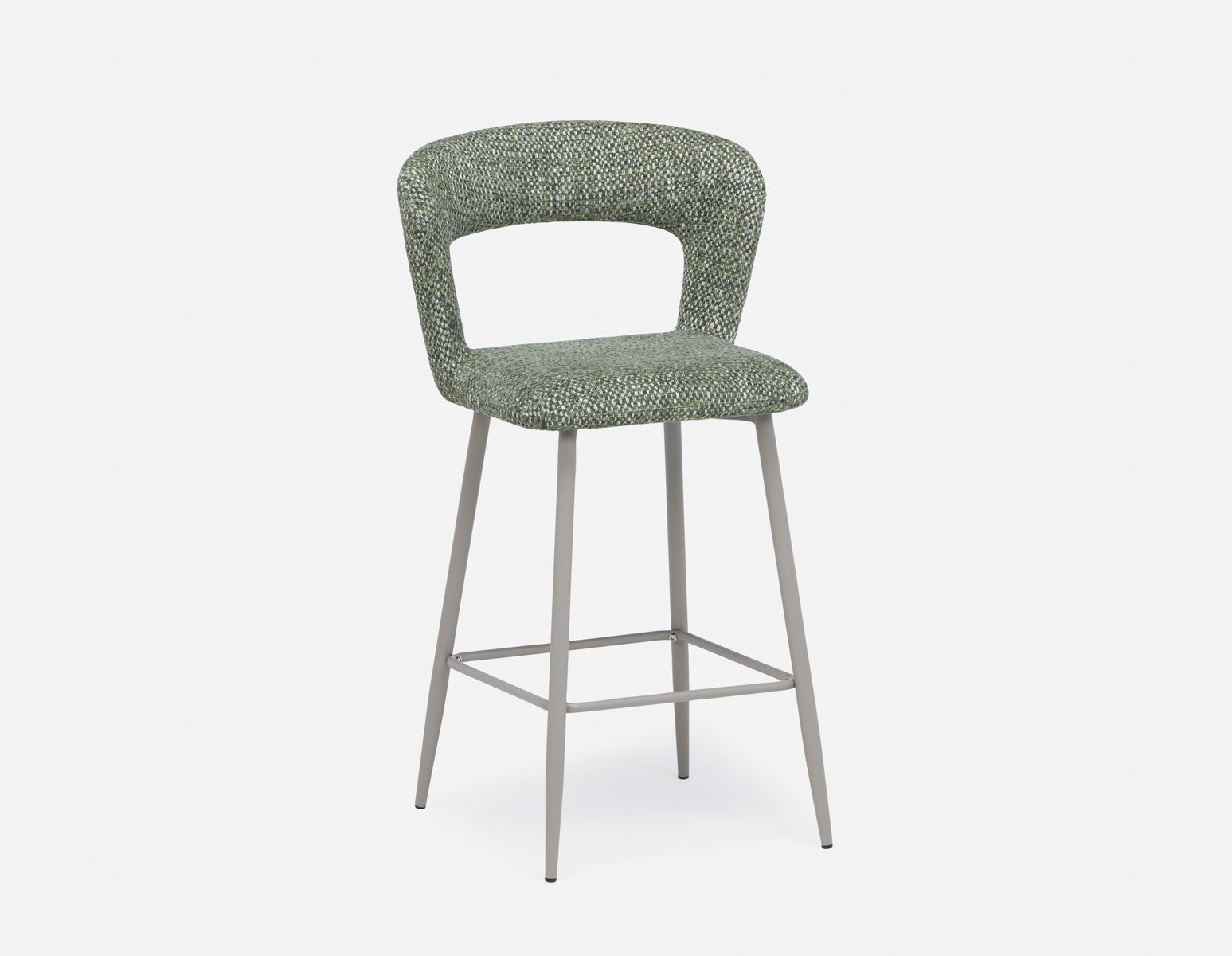 KIRIL - modern contemporary counter stool 69 cm - Olive