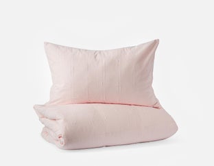 DALE - ensemble housse de couette 3 pièces, grand lit - Rose