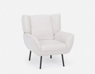 MARJORIE - modern contemporary armchair - Beige