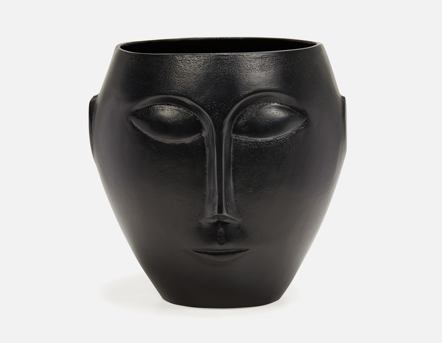 BUXAR - aluminum vase 24cm - Black