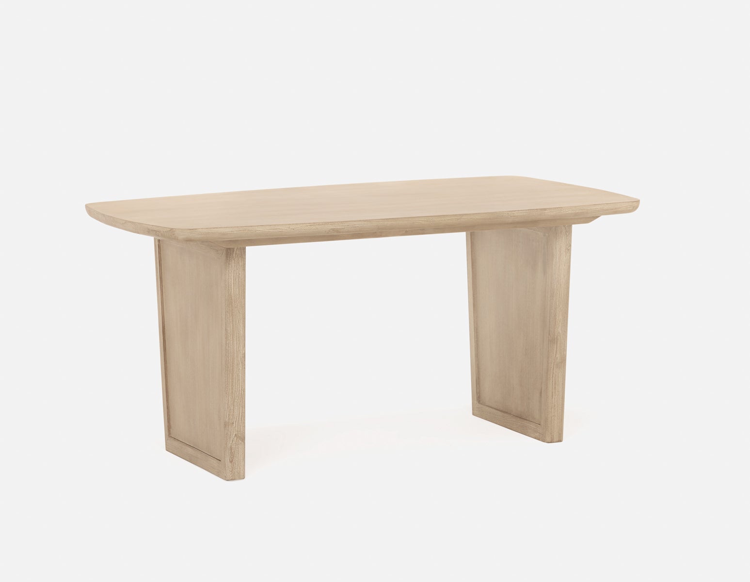 SAHARA - table de salle à manger en bois d'acacia massif 160 cm - Naturel