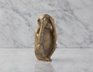 DANYL - sculpture en aluminium 21 cm - Or