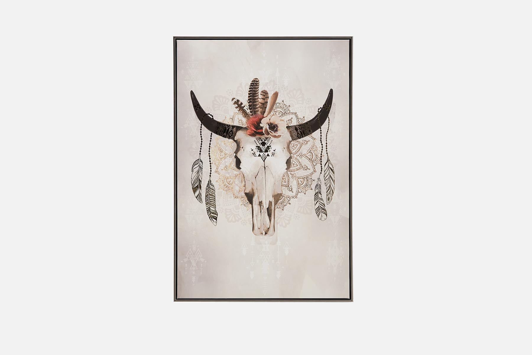 HARKA - framed hand embellished giclée 63 cm x 93 cm - Multi