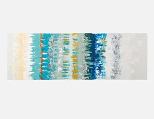 CAMILLIEN - hand-painted wall art 150 cm x 50 cm - Multi