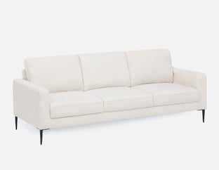 TERESA - contemporary 3-seater sofa - Cream