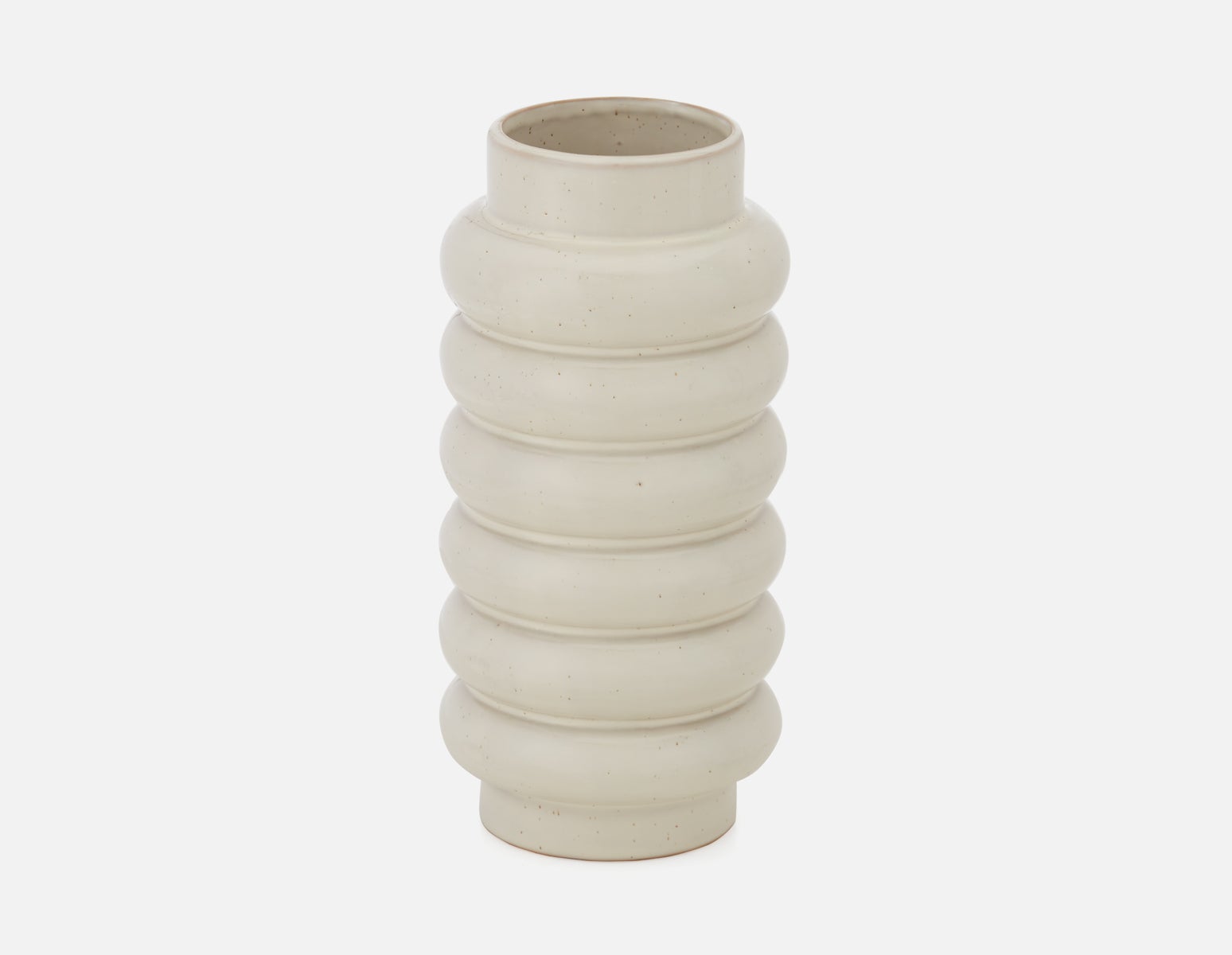 OLINA - vase en céramique 29cm - Blanc