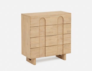 PRIYA - elegant 4-drawer chest - Natural