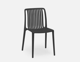 LENNY - chaise intérieur/extérieur - Noir