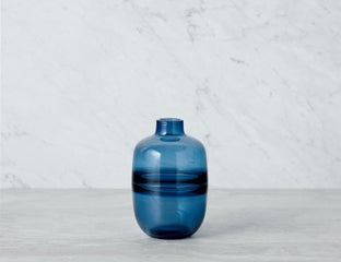 EBINA - glass vase 18 cm - Blue