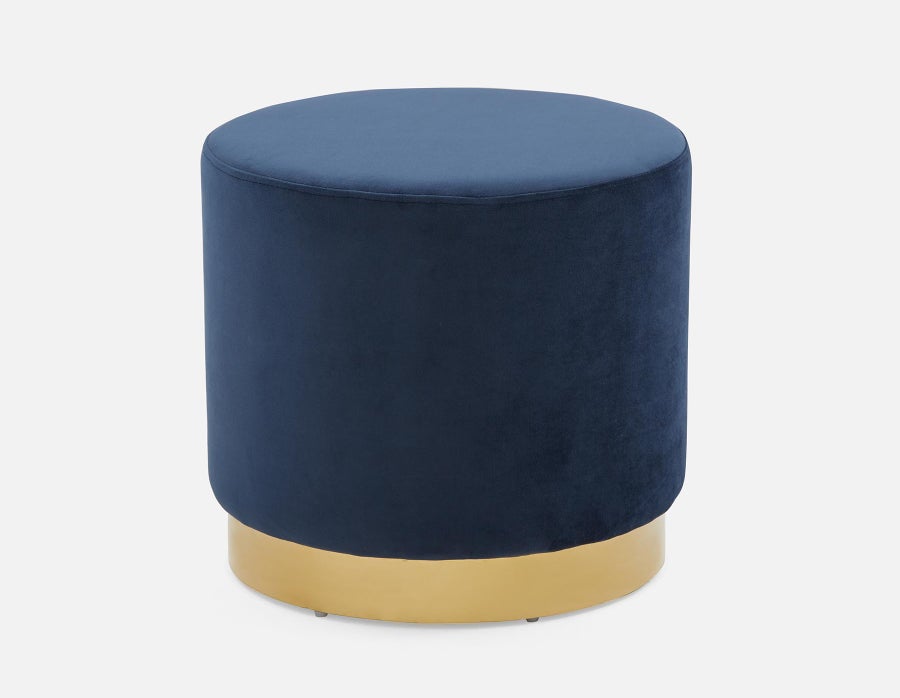 KEIRA velvet ottoman undefined