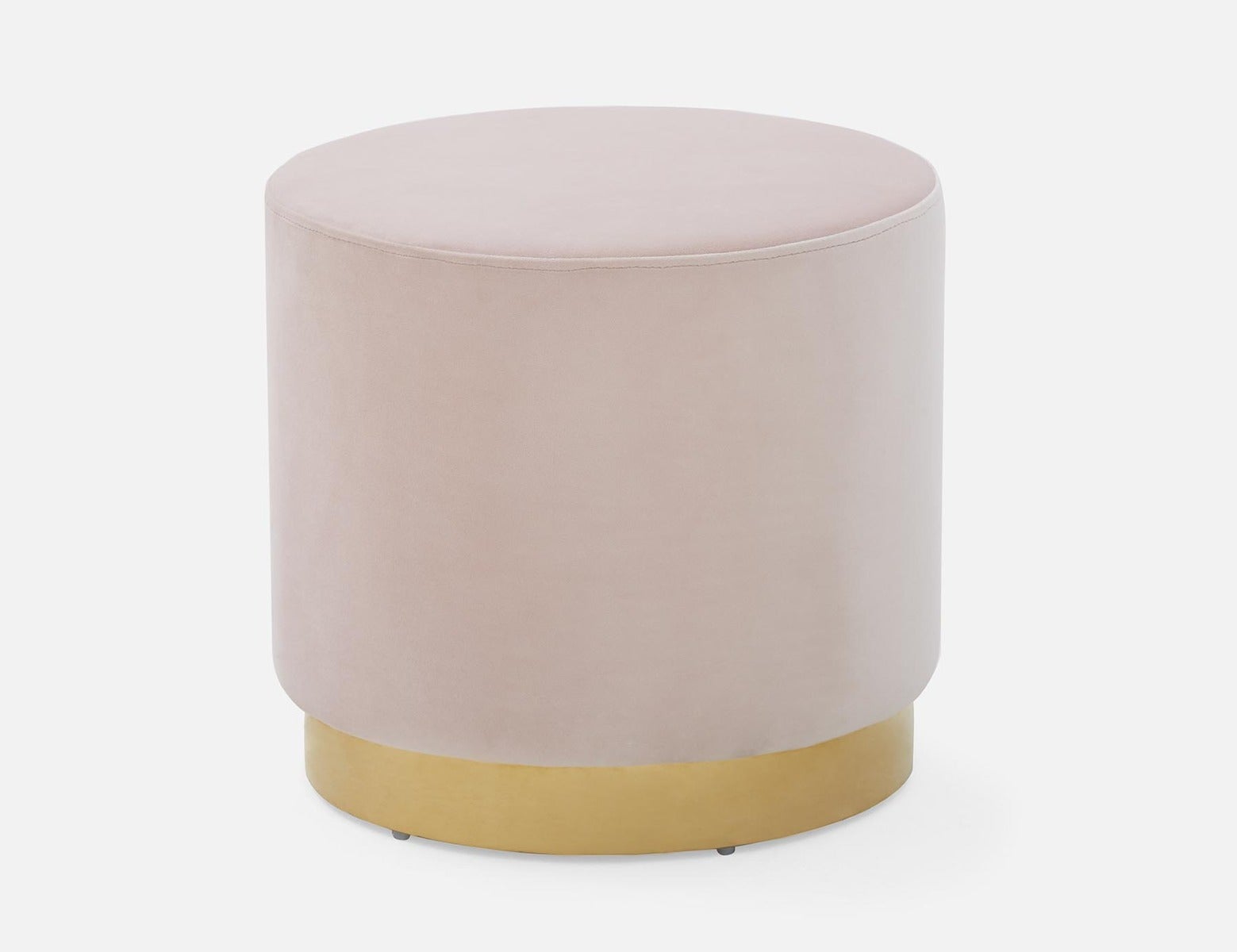 KEIRA - velvet ottoman - Pink