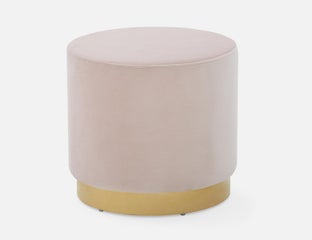 KEIRA - pouf en velours - Rose