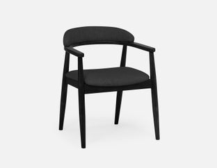 JOSY - mid-century dining armchair - Black