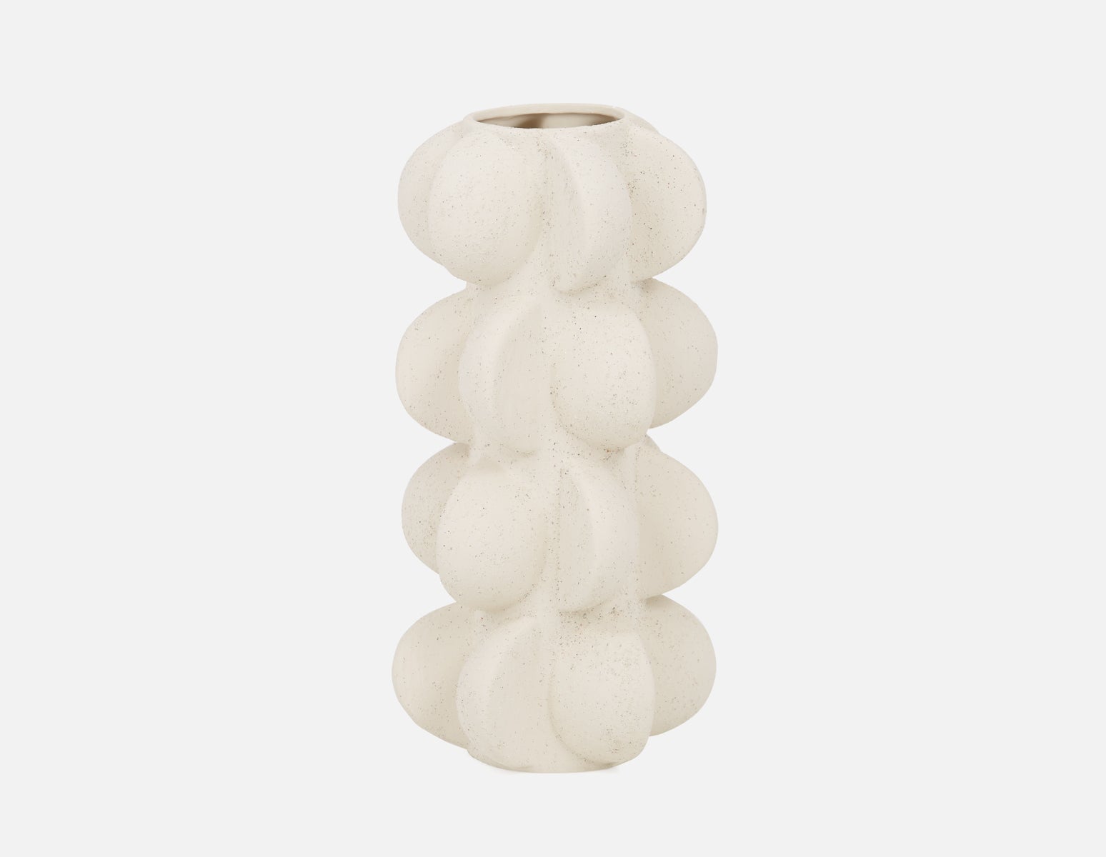 MAE - vase en céramique 29cm - Blanc