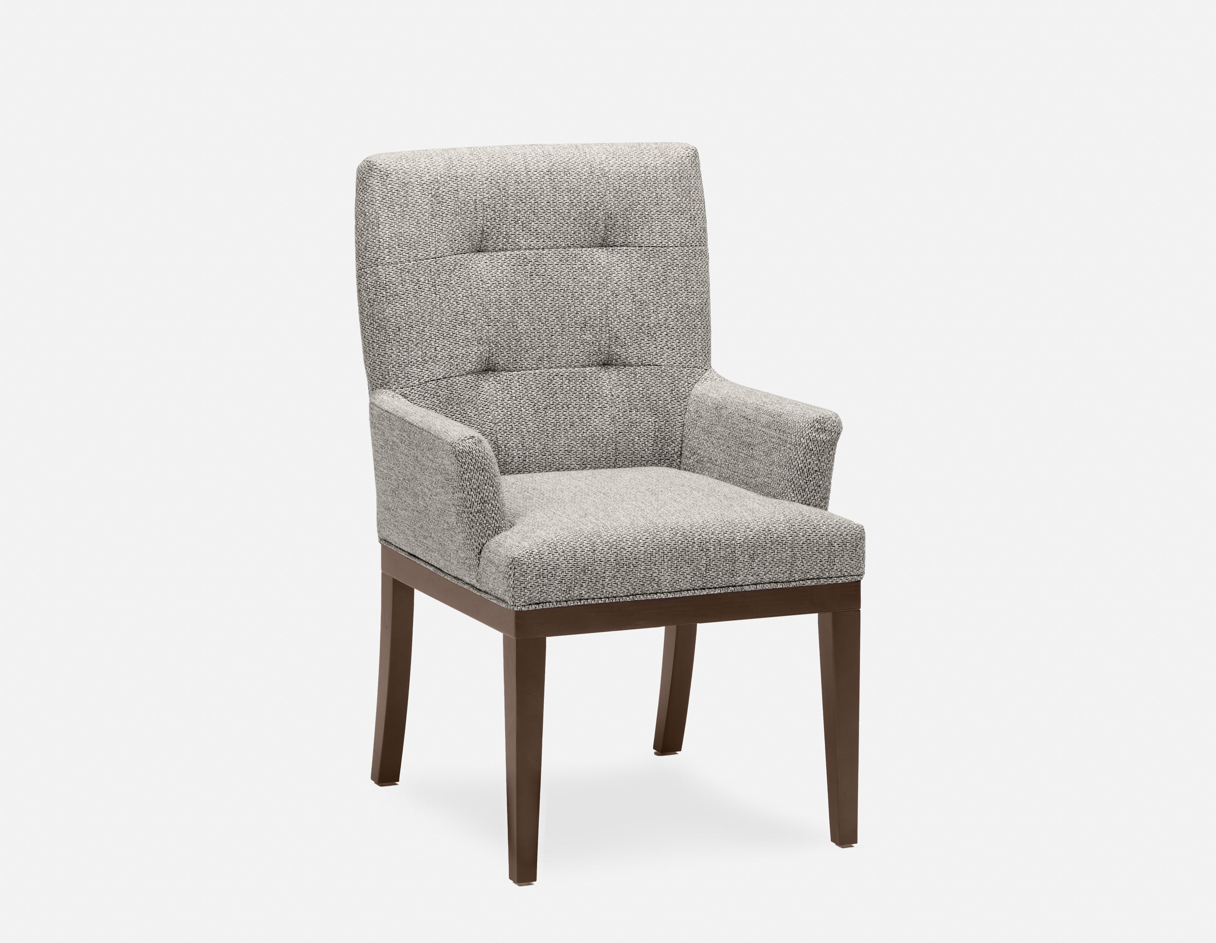 VICTORIA - tufted dining armchair - Grey