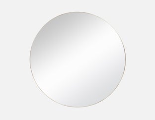 ZANDER - round stainless steel mirror 100 cm x 100 cm - Brass