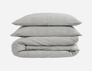 OXFORD - 3-piece king duvet cover set - Light Green