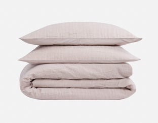 OXFORD - 3-piece king duvet cover set - Taupe