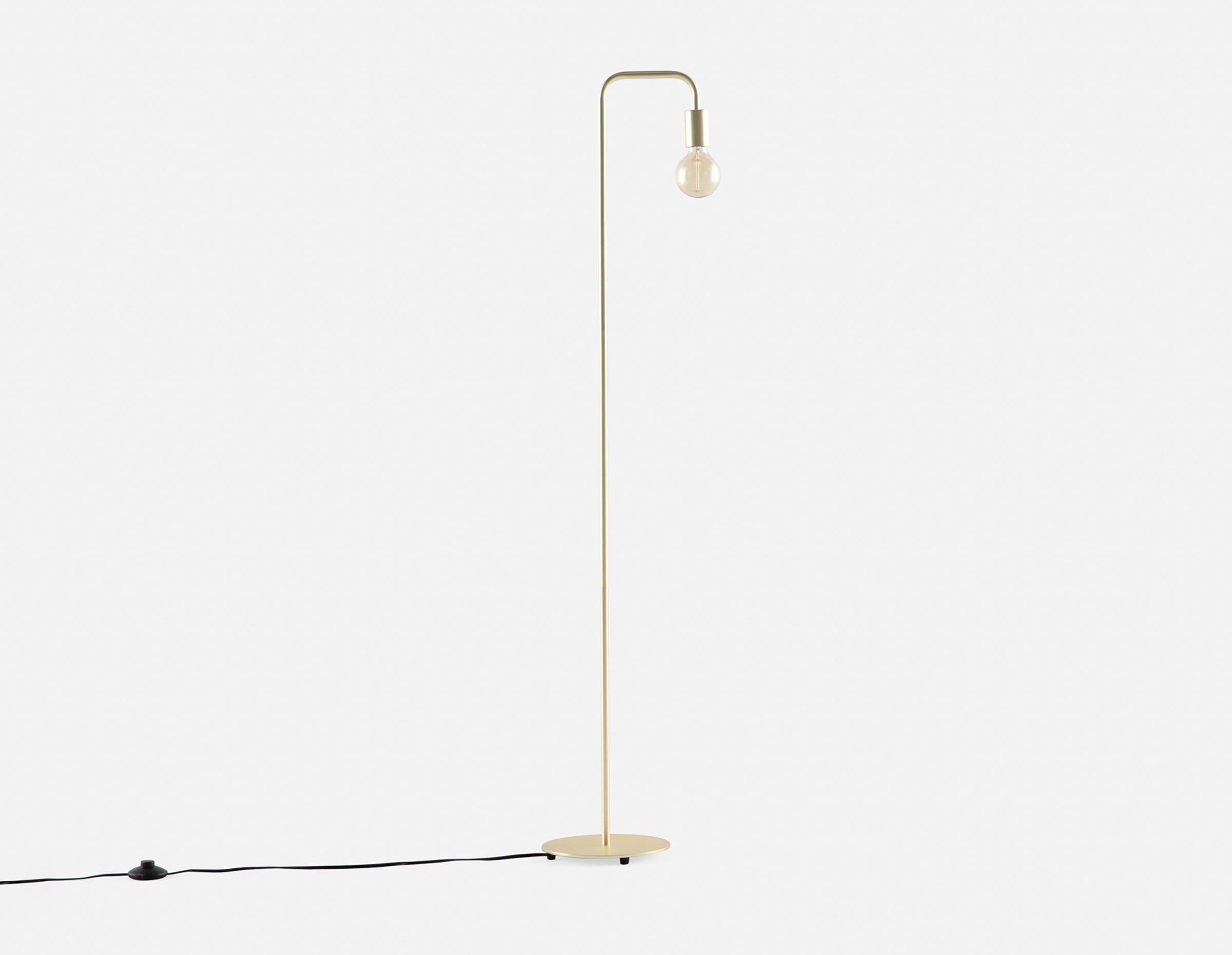 RIMINI - floor lamp 139 cm height - Brass