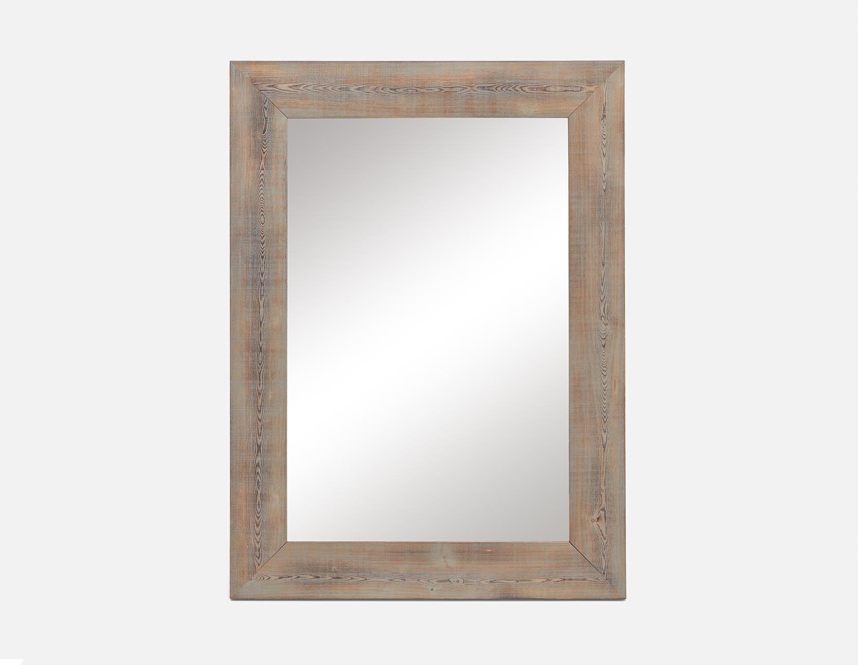 NOURA - mirror with pine wood frame 83 cm x 114 cm - Grey