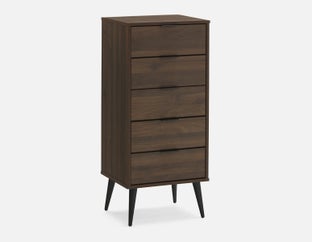 NADIA - commode 5 tiroirs - Noyer