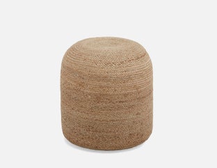 REILLY - pouf en jute tressé - Naturel