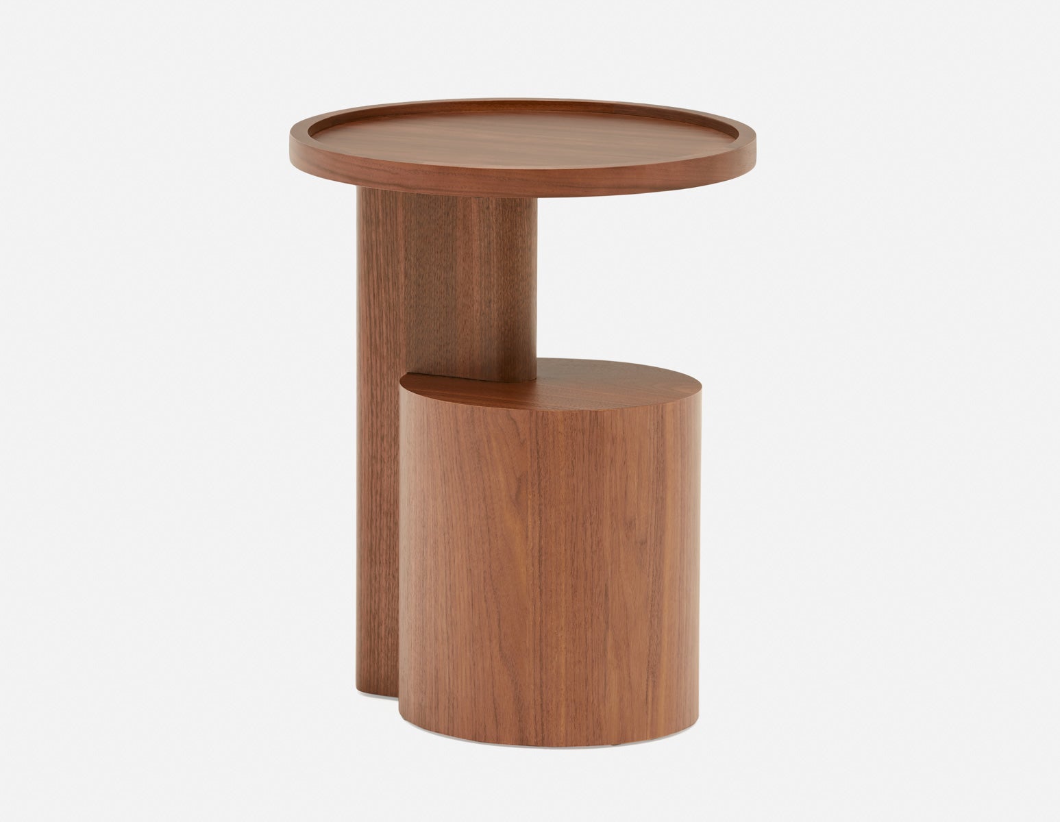 MARCUS - table d'appoint moderne contemporaine - Noyer