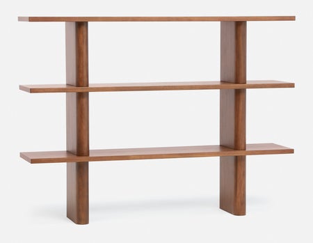 PALMO - vaisselier à trois niveaux rétro-moderne 165 cm - Noyer