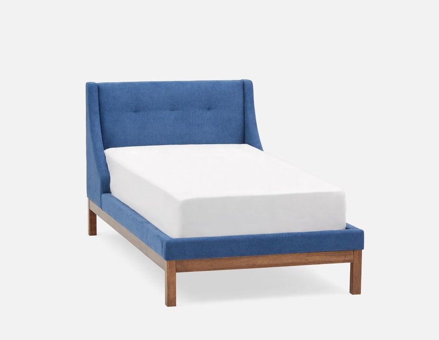 MUROL tufted upholstered wingback twin size bed undefined