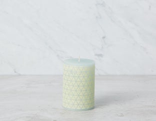 TRIGG - bougie pilier 10 cm - Vert
