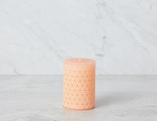 TRIGG - bougie pilier 10 cm - Rose