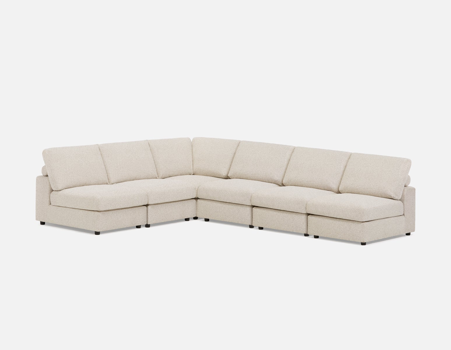 OLISA - 6-pc modular interchangeable sofa - Beige