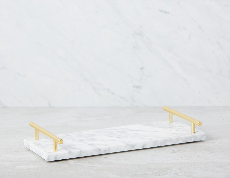 TARA marble tray 36 cm x 16 cm undefined