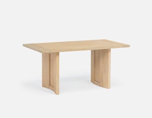 GILLIS - modern farmhouse acacia wood dining table 160 cm - Natural