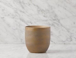 CUBA - ceramic pot 19 cm - Gold