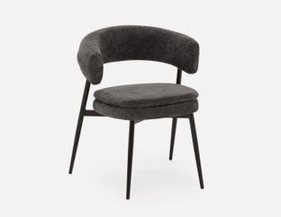 IFRAN - chaise de salle à manger moderne et contemporaine - Charbon
