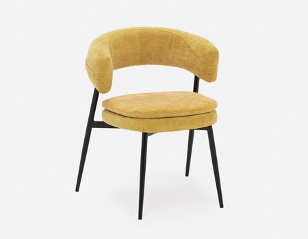 IFRAN - chaise de salle à manger moderne et contemporaine - Jaune