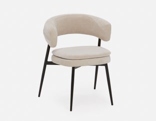 IFRAN - chaise de salle à manger moderne et contemporaine - Beige