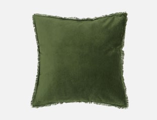 DULCE - velvet cushion 50 cm x 50 cm - Green