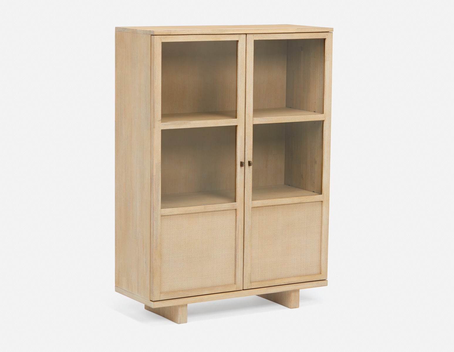 GILLIS - modern farmhouse sideboard hutch - Natural