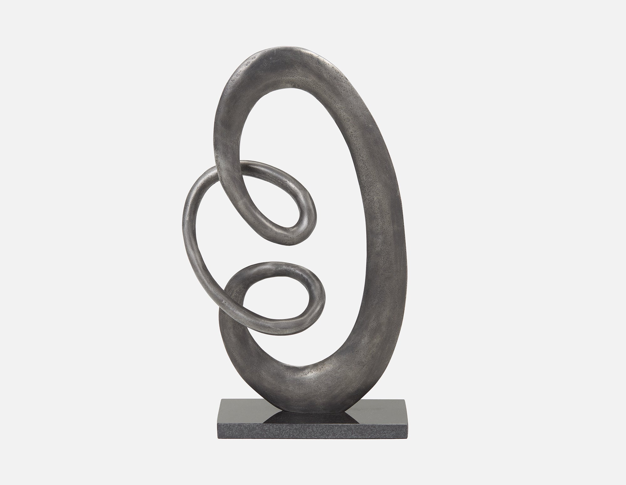 DISPUR - aluminum sculpture 42cm - Black