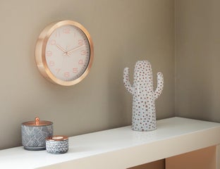 LIOR - horloge murale 25 cm - Or rose