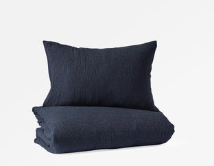 FELIPE - ensemble housse de couette 3 pièces, grand lit - Bleu
