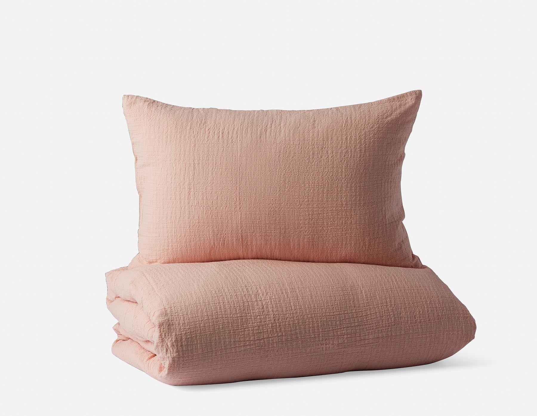 FELIPE - 3-piece queen duvet cover set - Pink
