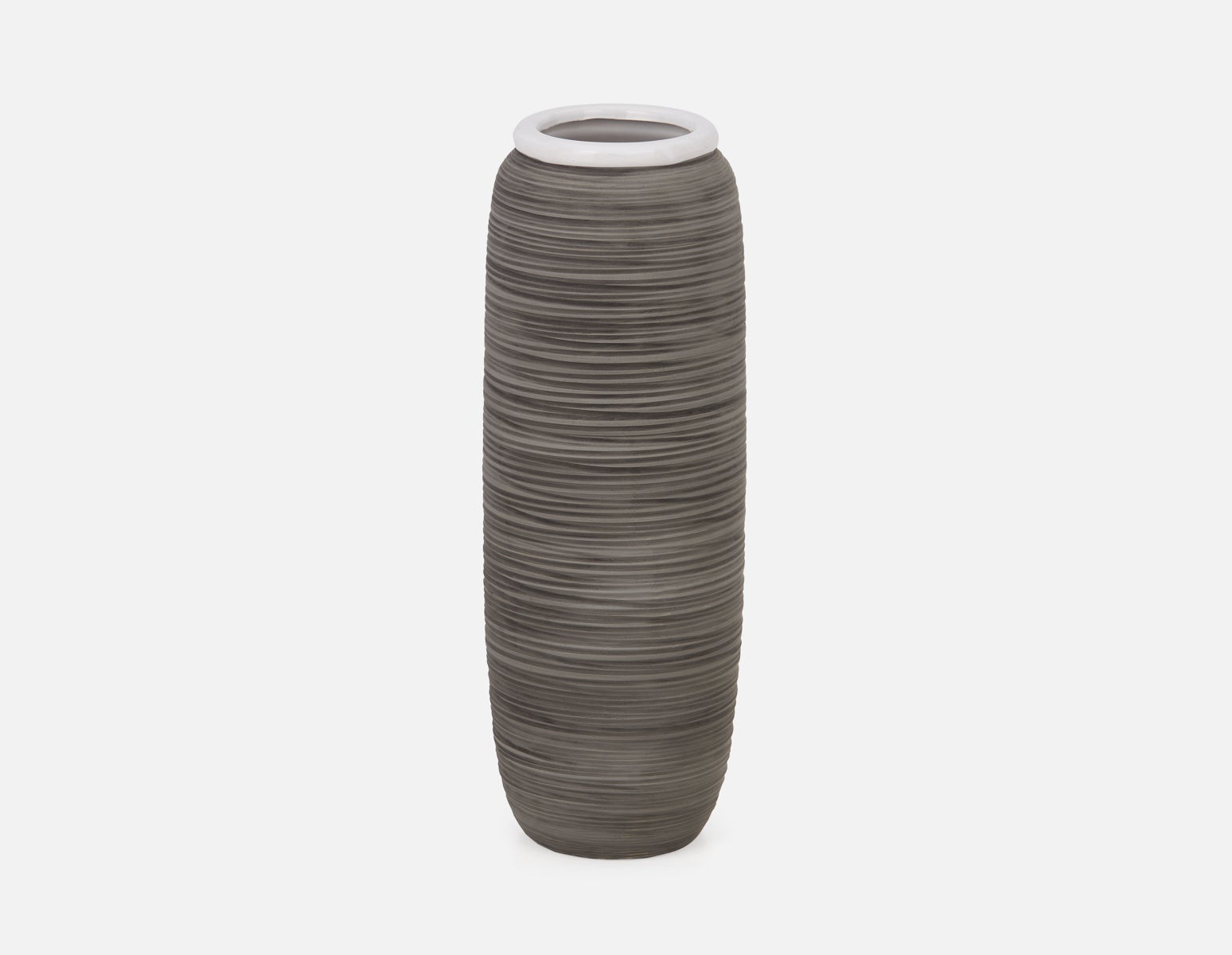 INA - ceramic vase 46 cm - Grey