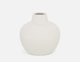 BOB - ceramic vase 23 cm - White