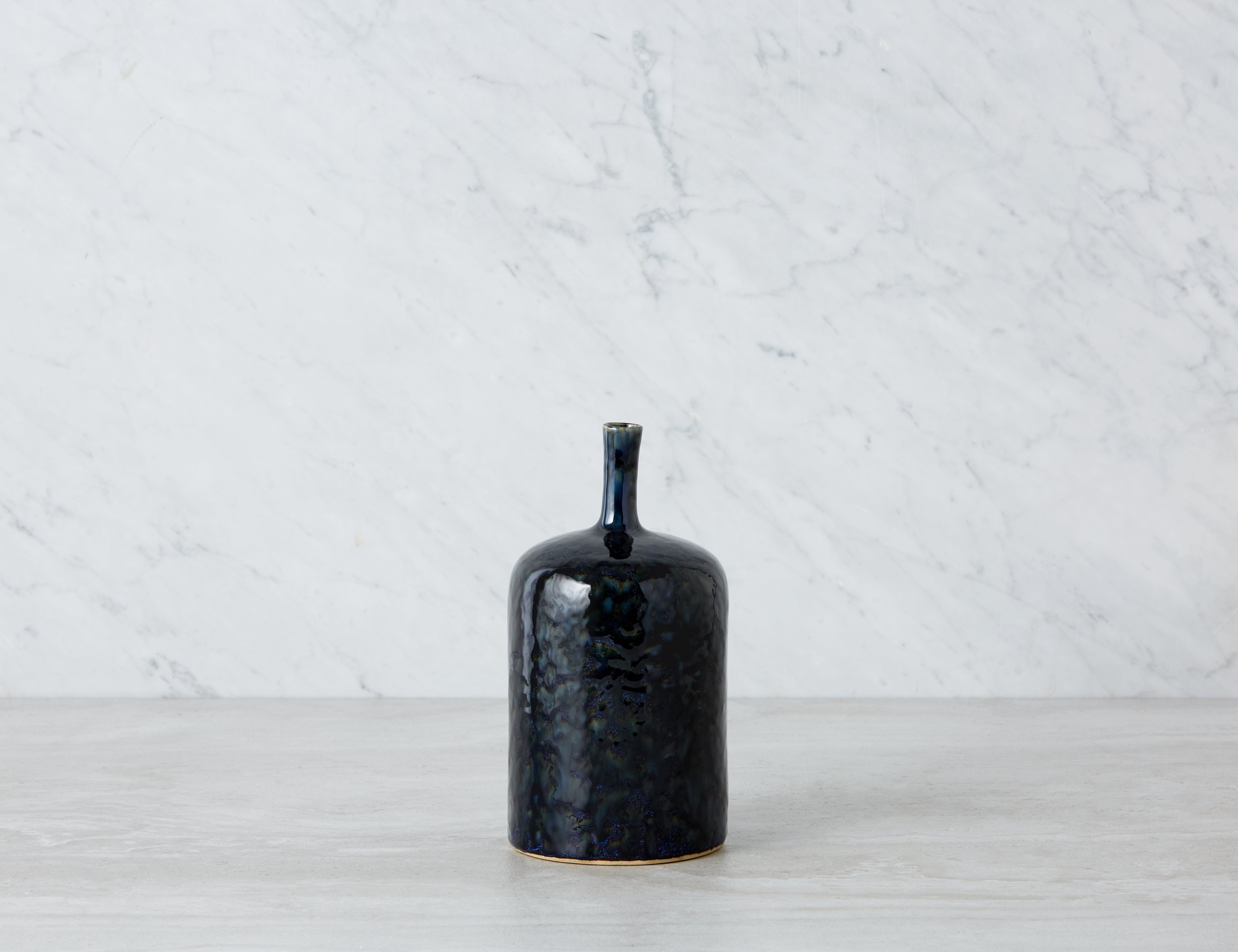 ANO - vase en céramique 24cm - Bleu