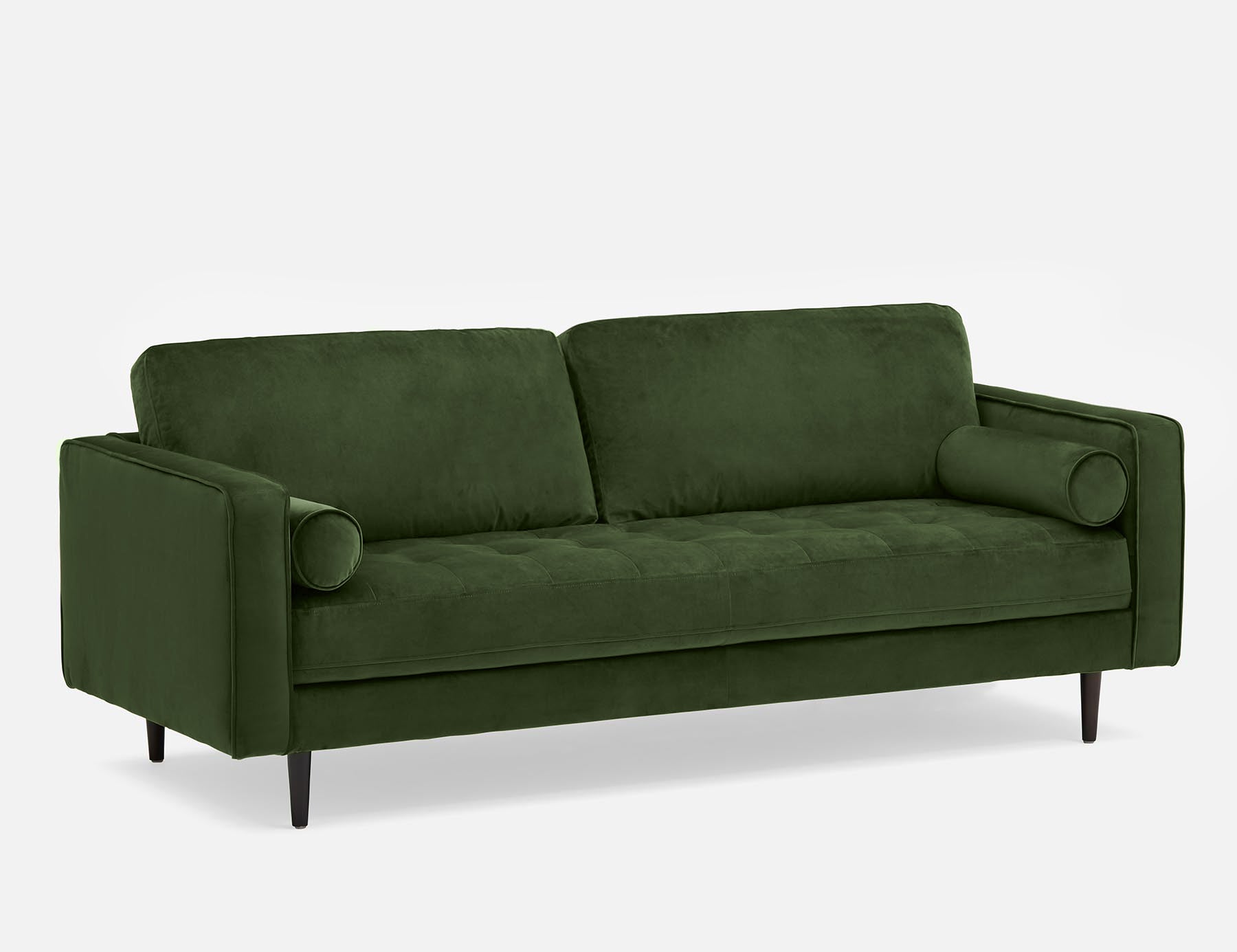KINSEY - velvet 3-seater sofa - Green