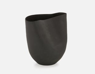 DONOVAN - ceramic vase 30cm - Black